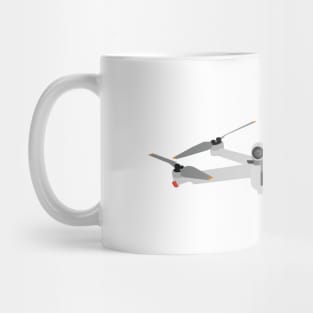 Festive DJI Mini 3 Pro Santa hat with beard Mug